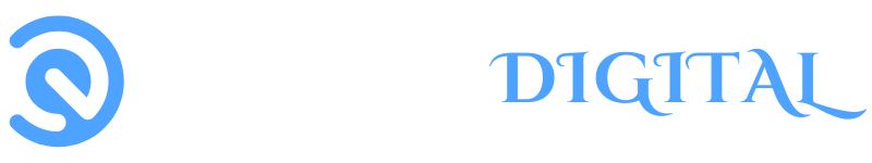 Elevera Digital Logo White Blue